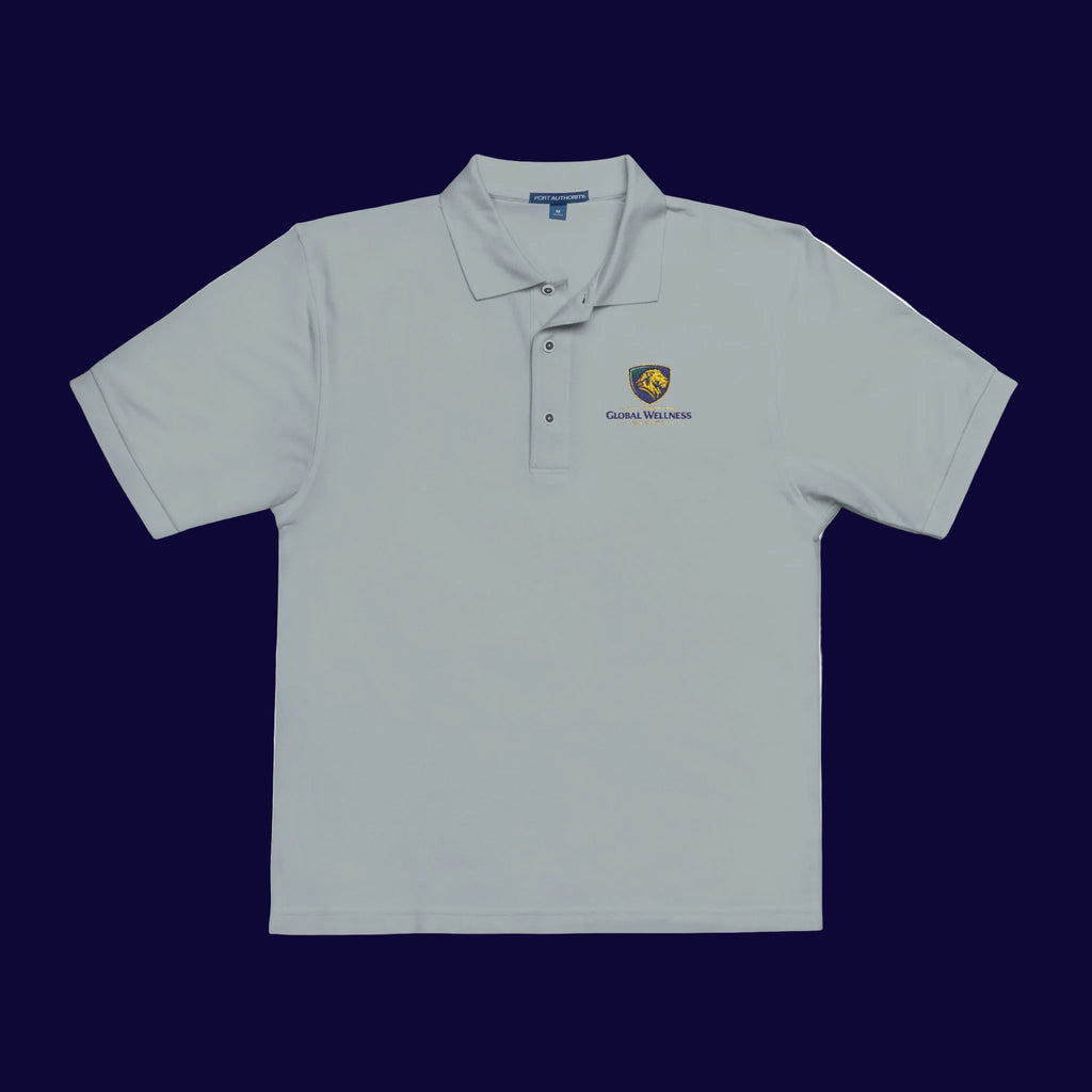 Embroidered Lion Crest Polo Shirt — Classic Club Logo Polo