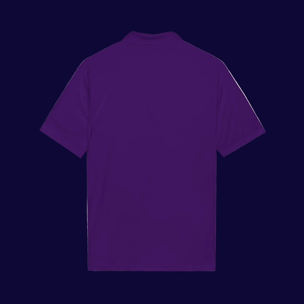 Embroidered Coast Guard Polo Shirt — White Performance Short-Sleeve