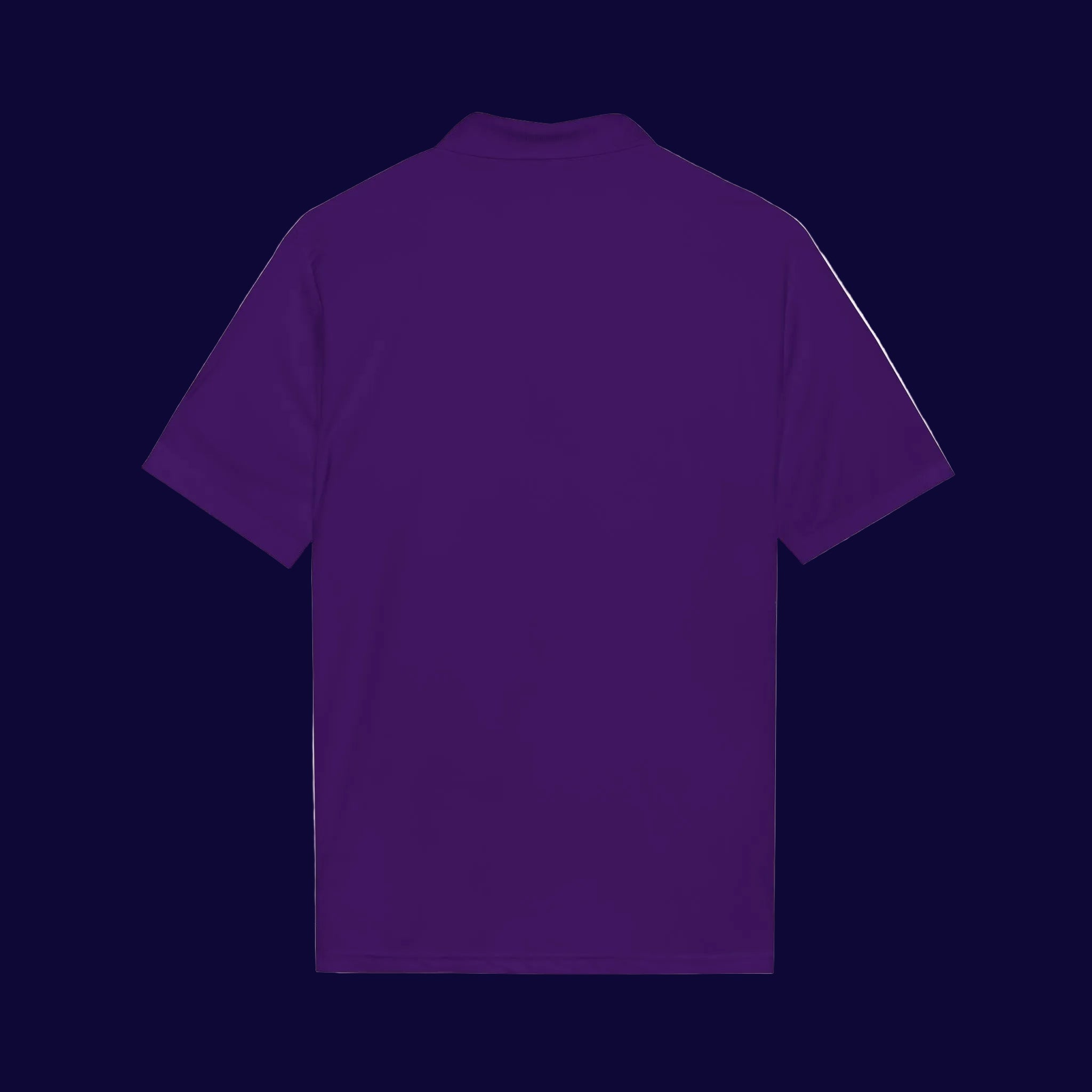 Embroidered Coast Guard Polo Shirt — White Performance Short-Sleeve