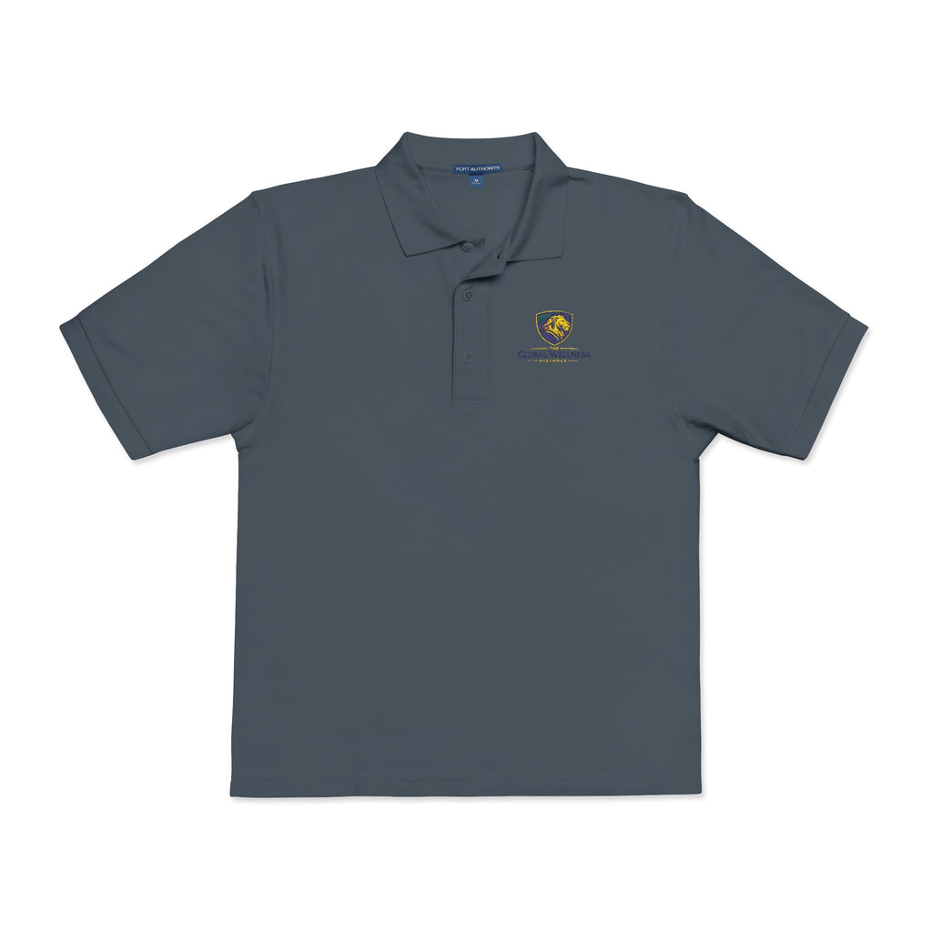 Embroidered Lion Crest Polo Shirt — Classic Club Logo Polo