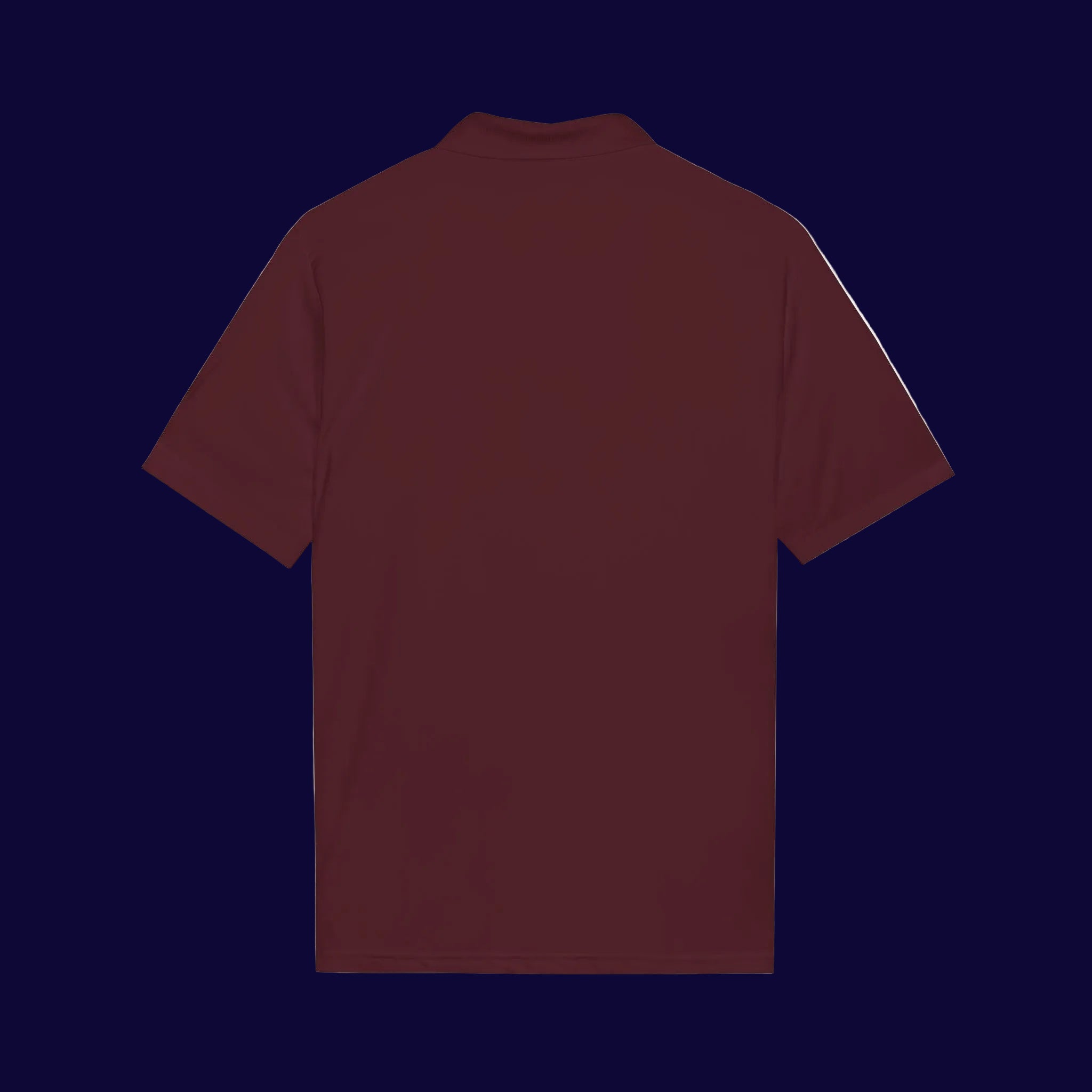 Embroidered Coast Guard Polo Shirt — White Performance Short-Sleeve