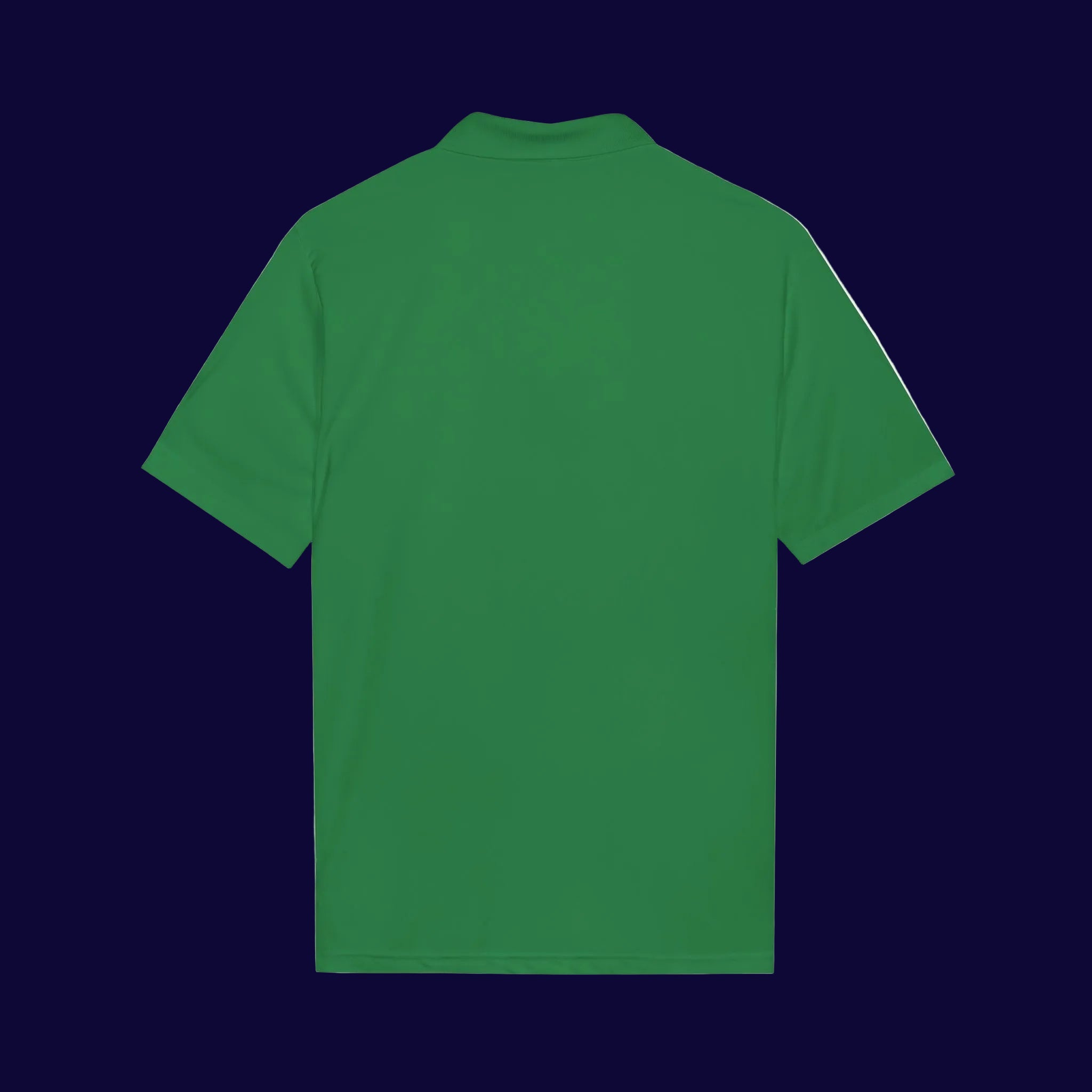 Embroidered Coast Guard Polo Shirt — White Performance Short-Sleeve